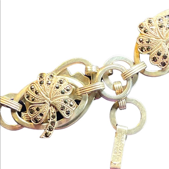 Vintage 1960s Sterling silver 925 1950s Danecraft 4 leaf Irish Clover Br… - Picture 4 of 7
